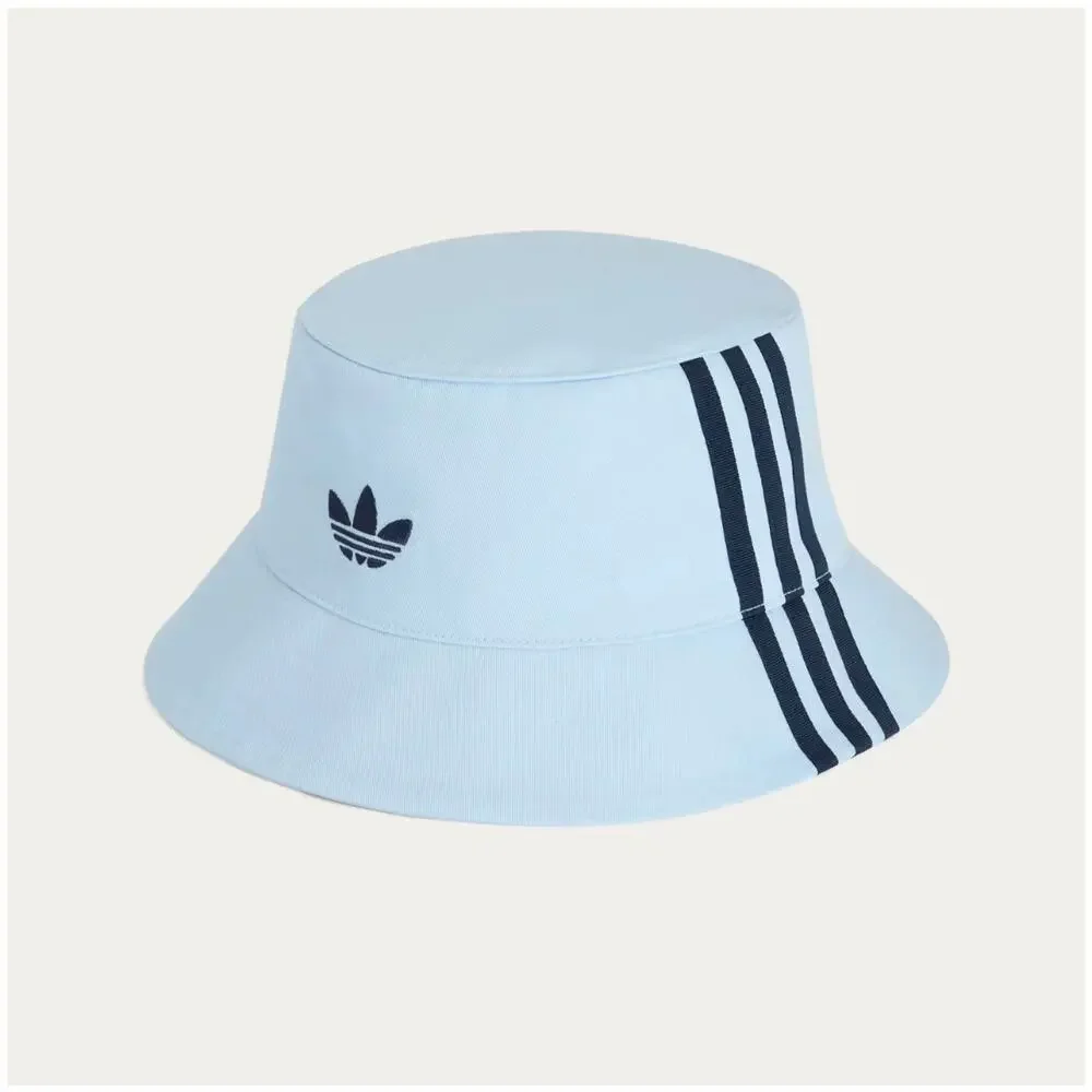 Adidas x Oasis Tour 2025 Bucket Hat Light Blue Stripe Embroidered Trefoil NEW
